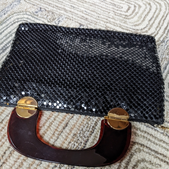 Vintage Black Metal Mesh Handbag - Picture 5 of 13